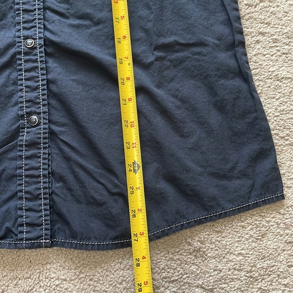 Cruel Western Shirt Pearl Snap Rhinestone Black Button Down Women’s M Goth Top - Picture 12 of 12